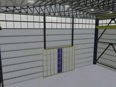 Steel Structure - Warehouse - Type-4 3D model