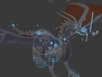 Black Dragon Game ready 3D model