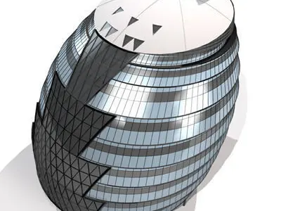 london city hall 3D model