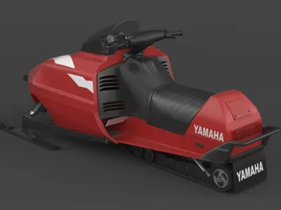 Snowmobile Yamaha 3D model