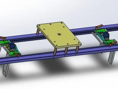 Clappers positioning structure 3D model