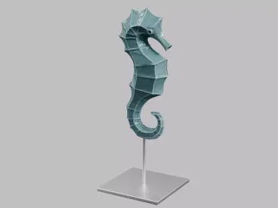 Sea Horse Decoration 3D model