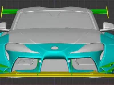 Toyota Supra A90 Prior Design 3D model