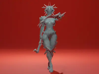Sparkdancer - Sci-fi Fencing Duelist Free 3D print model