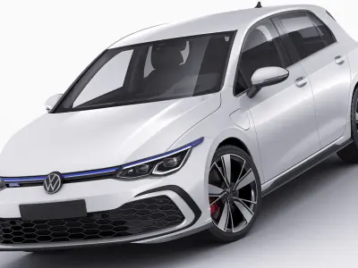 Volkswagen Golf 2020 GTI  GTE  R-line 3D model