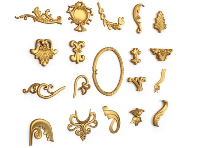 Acanthus Leaves Collection 11 3D model