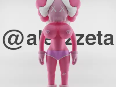 Kaws Pink Twins Bundle for Print 3D print model