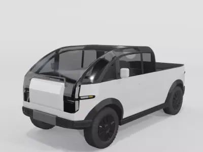 Canoo Pickup Wite 3D model