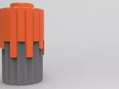 Eggo Plant Pot Low-poly 3D model