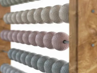 Vintage Abacus Free 3D model