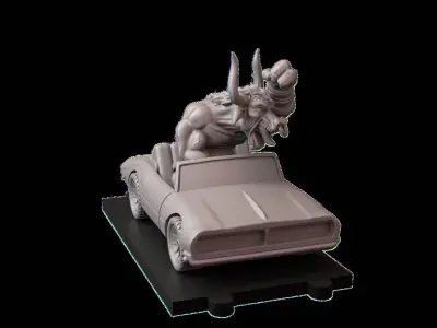 Monbarun TUSSLE FOR VICTORY 3D print model