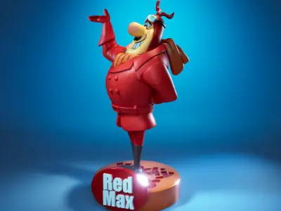 Red Max - The Wacky Races 3D print model