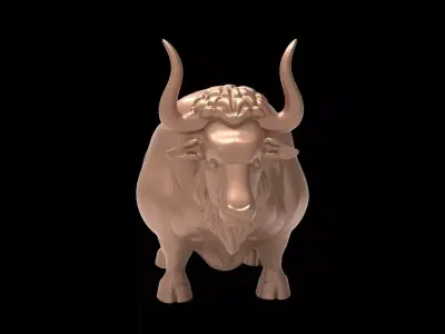 Buffalo 3D Printable Model  3D print model