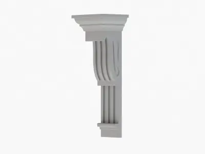 Scroll Corbel 55 - 3D Printable 3D model