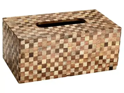 Jimenez Checkered Tissue Box Cover 3D model