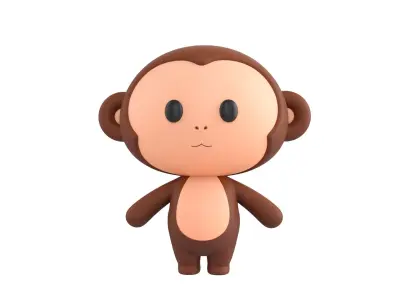 Character134 Rigged Monkey 3D model