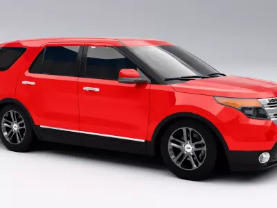 Ford Explorer 2011 Low-poly 3D model