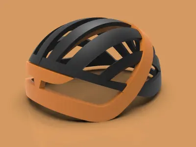 Mountain Bicycle Helmet 3D model