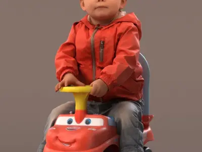  00022Pepijn001 Toddler Boy 3D Model 3D model