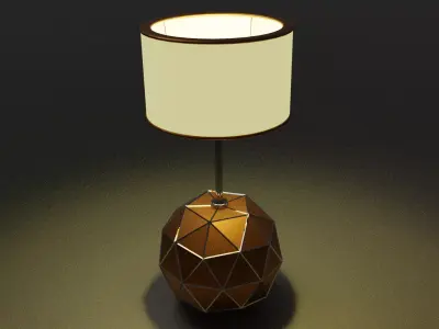 Decorative table lamp 3d model Free 3D model