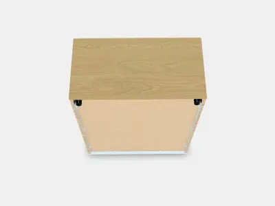 SKRUVBY Cabinet with glass doors 3D model