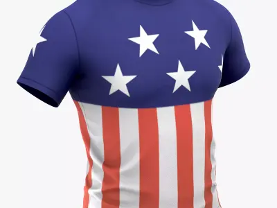 T-Shirt 03 Low-poly 3D model