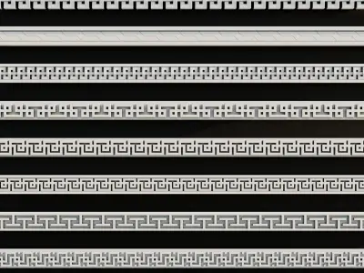 Ornament Pack Vol 2 - Gothic Greek 3D model