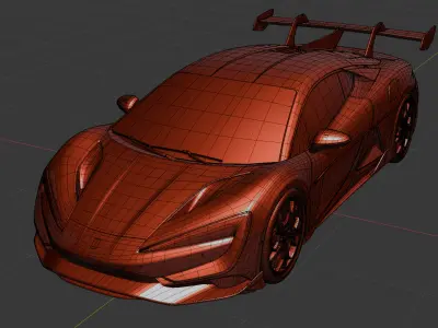 BYD Yangwang U9 HAMMER With Interior 3D model