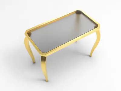 Metal Rectangular Table  3D print model