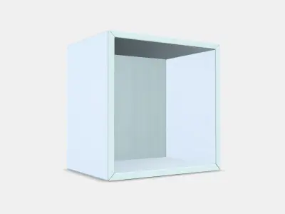 EKET shelf unit wall-mounted Low-poly 3D model