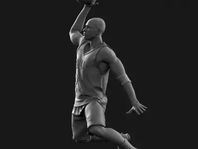  Micheal Jordan 3D Printable 3 3D print model