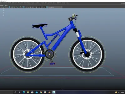 3D Bicycle Rig Low-poly 3D model