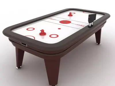 Air hockey table 3D model