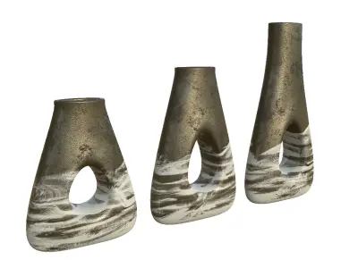 Decor Vase Set 3D model