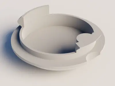 Towing eye cover Smart ForTwo 3D print model