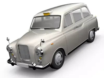 London Cab Austin Morris FX4 Taxi 3D model Low-poly 3D model