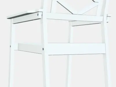 BONDHOLMEN armchair-outside 1 Low-poly 3D model