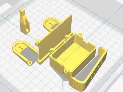 Chassis RC Crawler 1 10 scale 3D print model