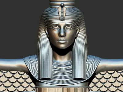 Egyptian Goddess Isis wings 3D Printable model 3D print model