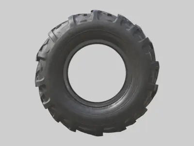 Farmtractortiremod 1 Low-poly 3D model