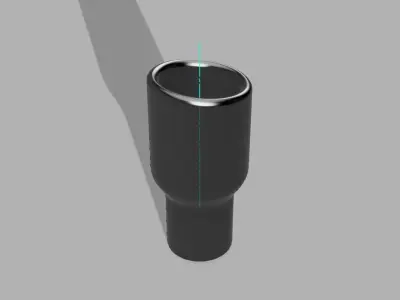 Car Exhaust Tips Set 3D print model