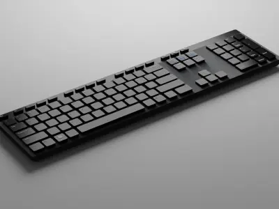 Computer Keyboard 3D model Free 3D model