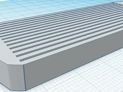 RC Drift Car Intercooler 1 10 Accesories 3D print model