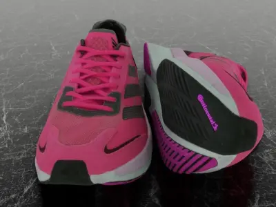 ADIDAS ADIZERO BOSTON 11 3D SHOES - PINK Low-poly 3D model