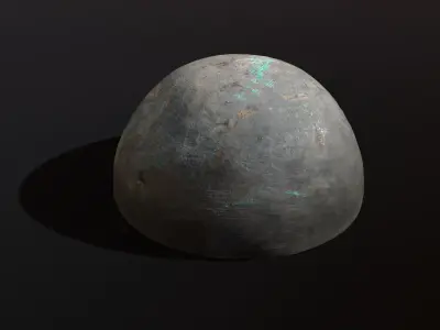 Street Elements Concrete -  3d Photoscan Low-poly 3D model