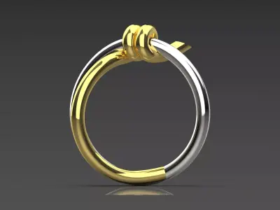 Modern Texture STL 3D gold Ring model gr0053 3D print model