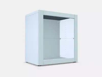 BESTA Shelf unit with glass door 23 Low-poly 3D model
