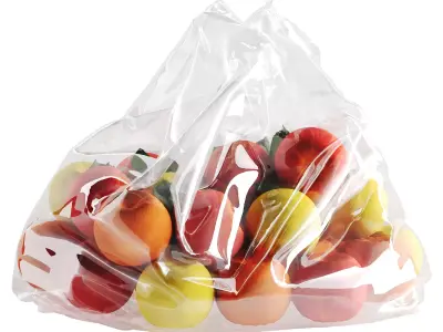  Fruit package Low-poly 3D model