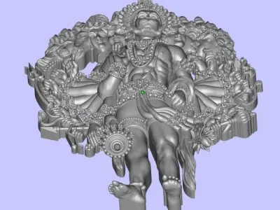 MIGHTY HANUMAN JI - VISHAL ROOP 3D print model