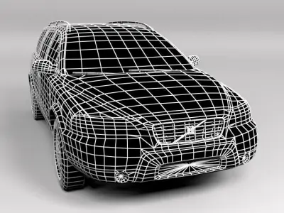 VOLVO XC70 CROSSCOUNTRY LOWPOLY Low-poly 3D model